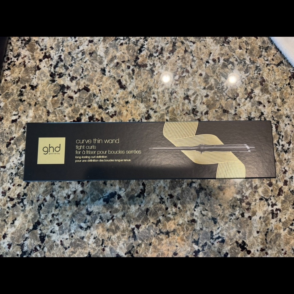 GHD Thin Wand 0.5-inch Curling Iron Black New in Box